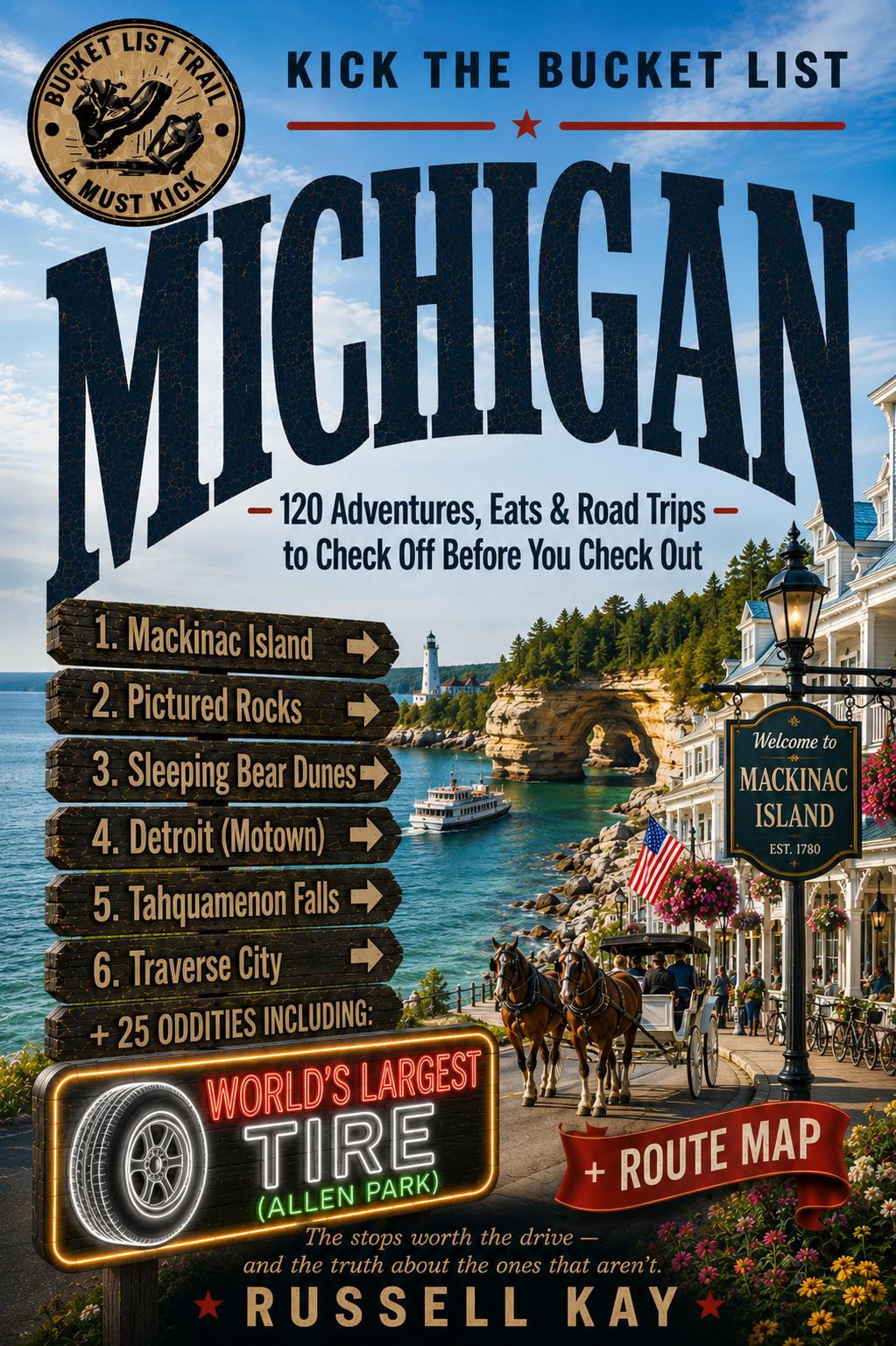 Kick the Bucket List: Michigan cover