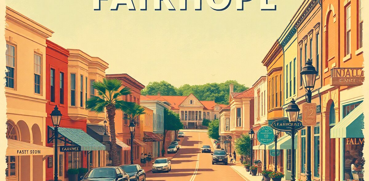 Illustrated featured image of Fairhope, Fairhope, Alabama — a Kick-It Pick