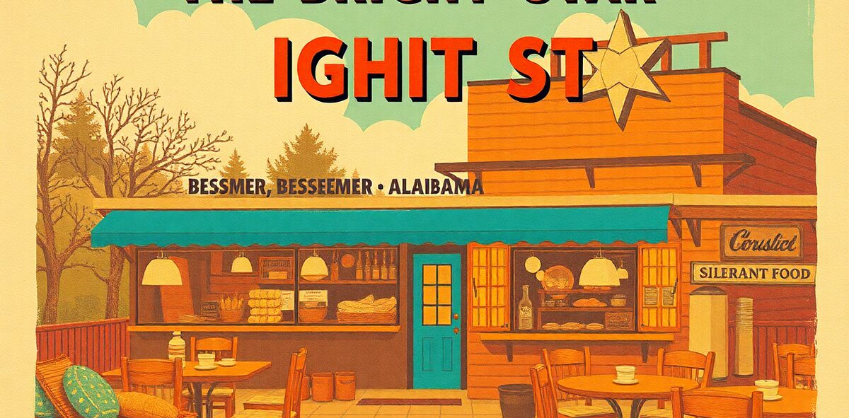 Illustrated featured image of The Bright Star, Bessemer, Alabama — a Kick-It Pick