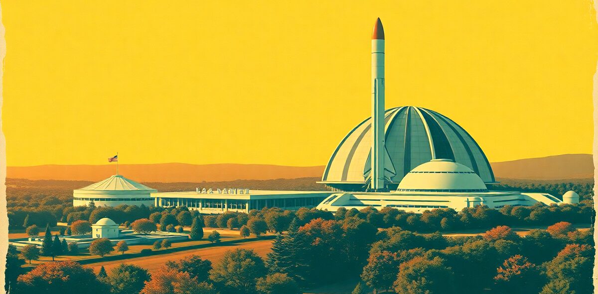 Illustrated featured image of U.S. Space & Rocket Center, Huntsville, Alabama — a Kick-It Pick