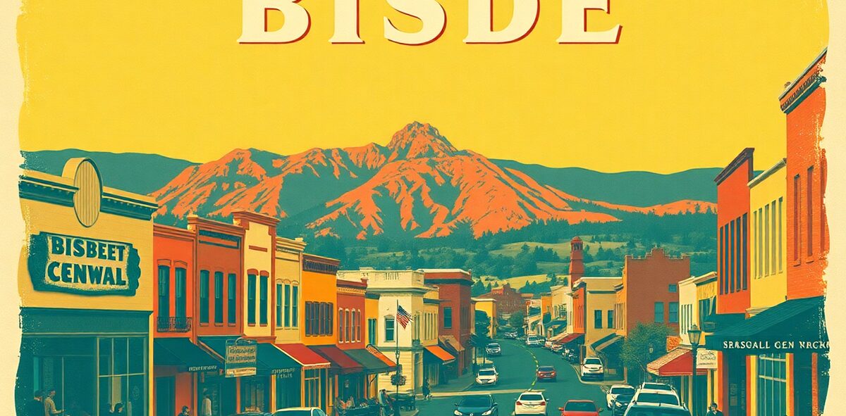 Illustrated featured image of Old Bisbee, Bisbee, Arizona — a Kick-It Pick