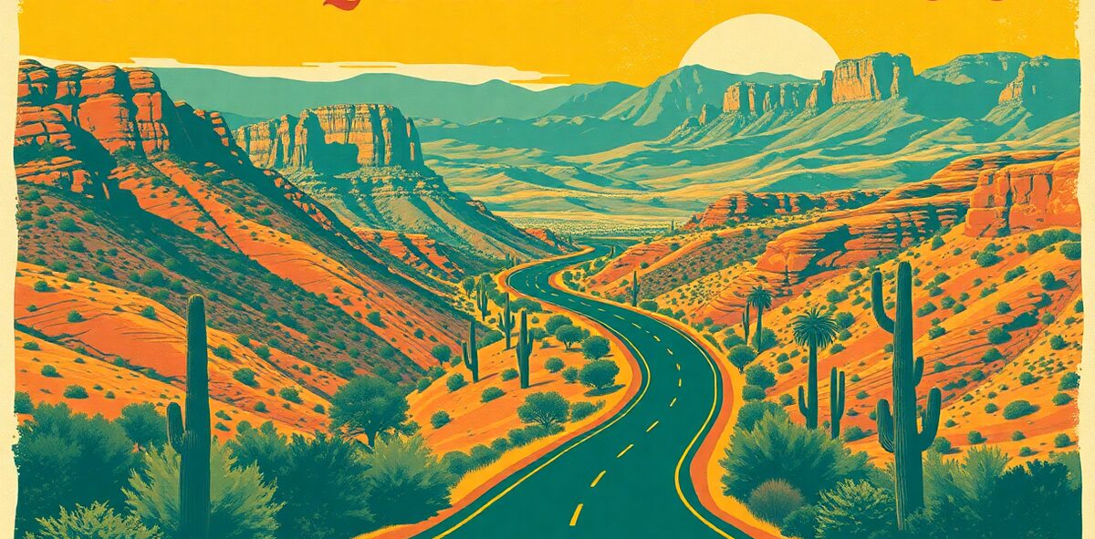 Illustrated featured image of State Route 88, Apache Junction, Arizona — a Kick-It Pick