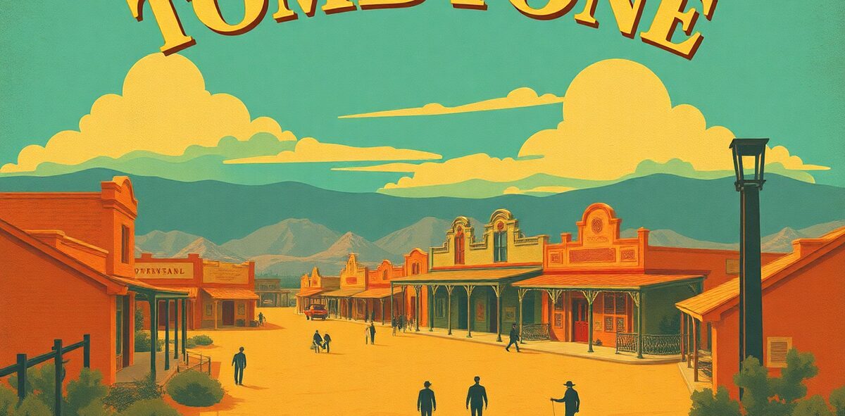 Illustrated featured image of Tombstone & the O.K. Corral, Tombstone, Arizona — a Kick-It Pick