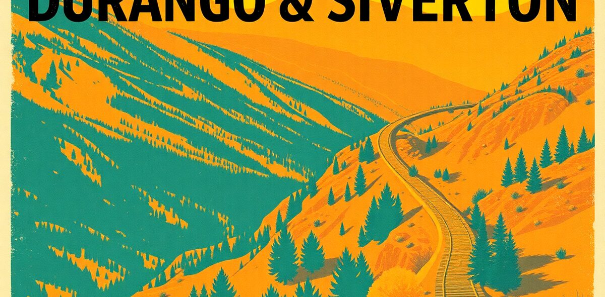 Illustrated featured image of Durango & Silverton Narrow Gauge Railroad, Durango, Colorado — a Kick-It Pick