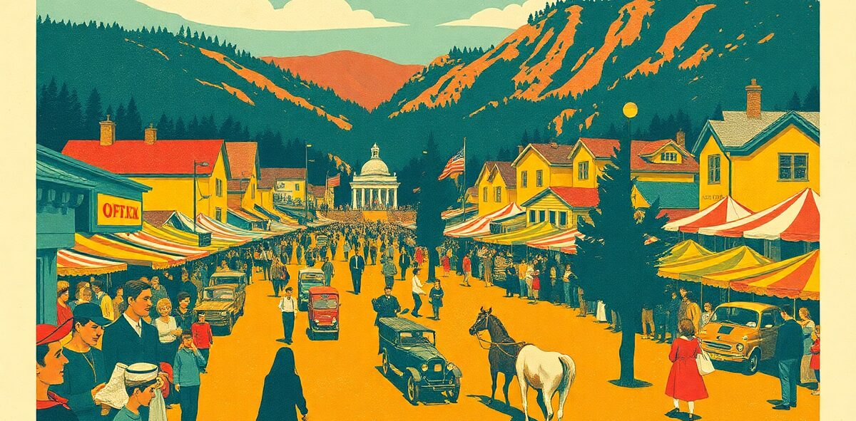 Illustrated featured image of Emma Crawford Coffin Races, Manitou Springs, Colorado — a Kick-It Pick