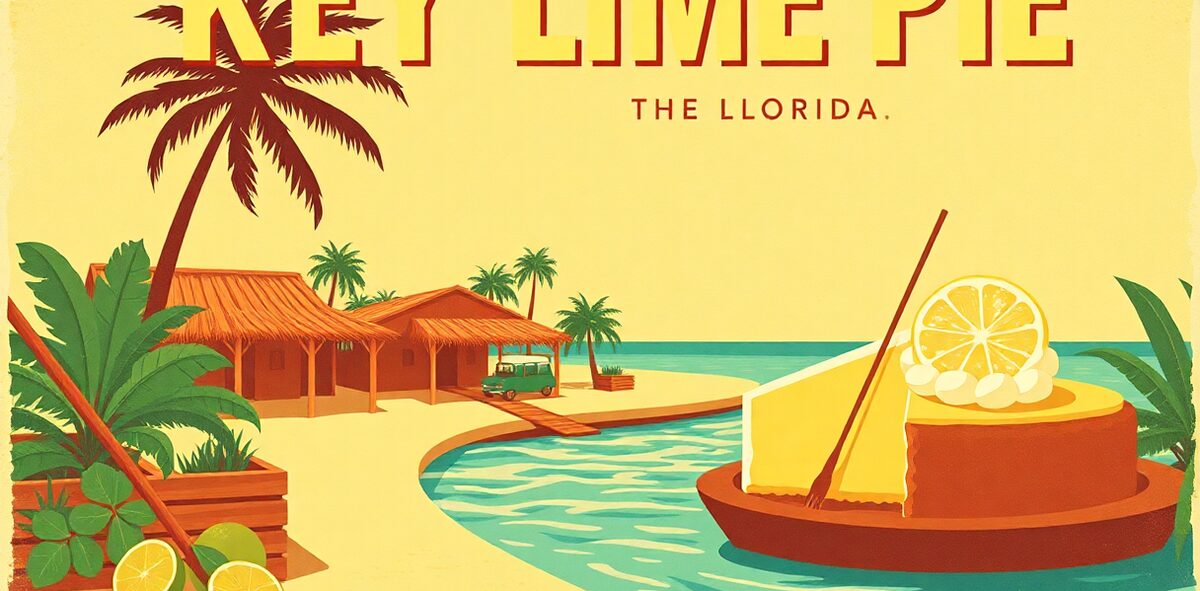 Illustrated featured image of Key Lime Pie, The Keys, Florida — a Kick-It Pick