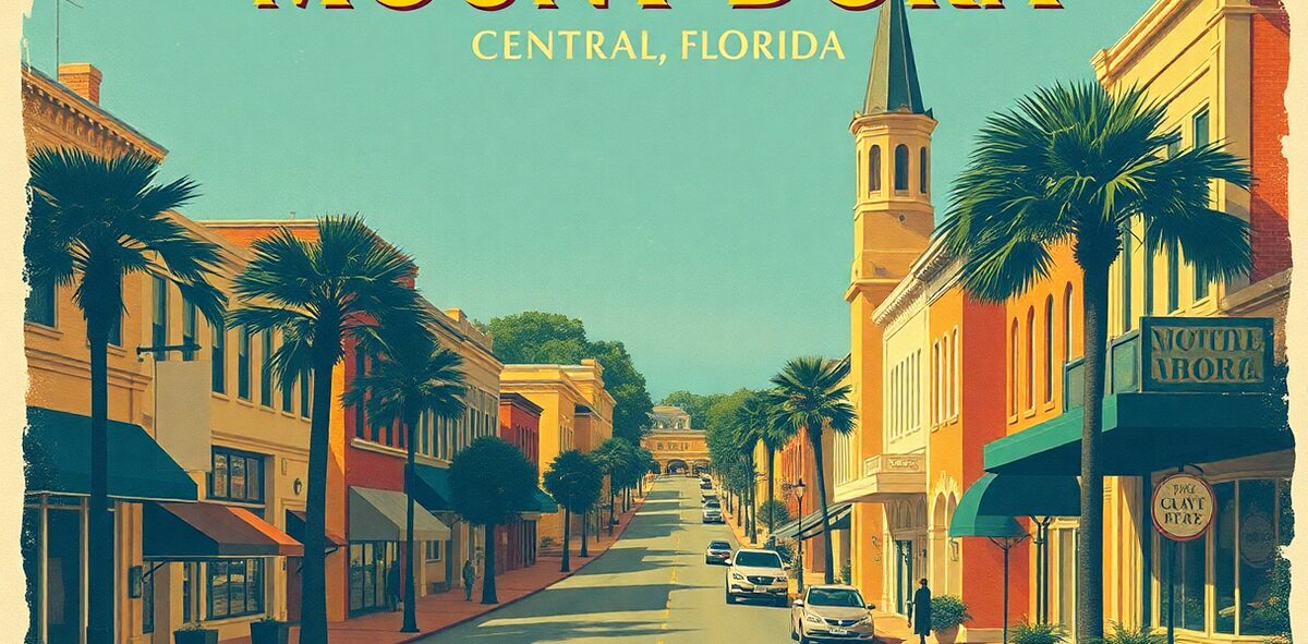 Illustrated featured image of Mount Dora, Central, Florida — a Kick-It Pick