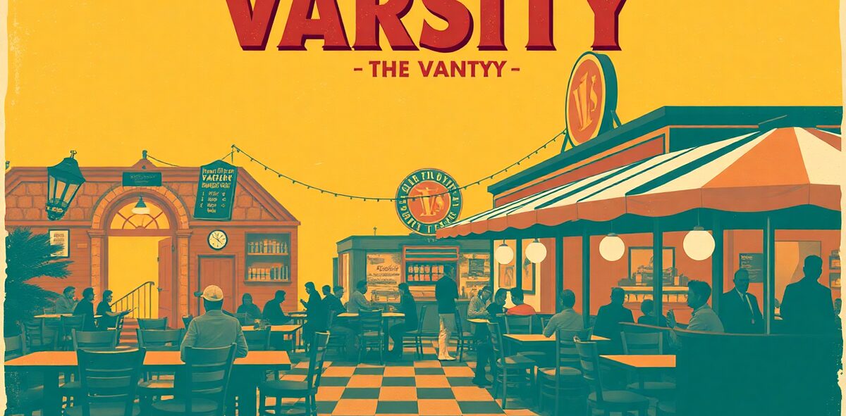 Illustrated featured image of The Varsity, Atlanta, Georgia — a Kick-It Pick