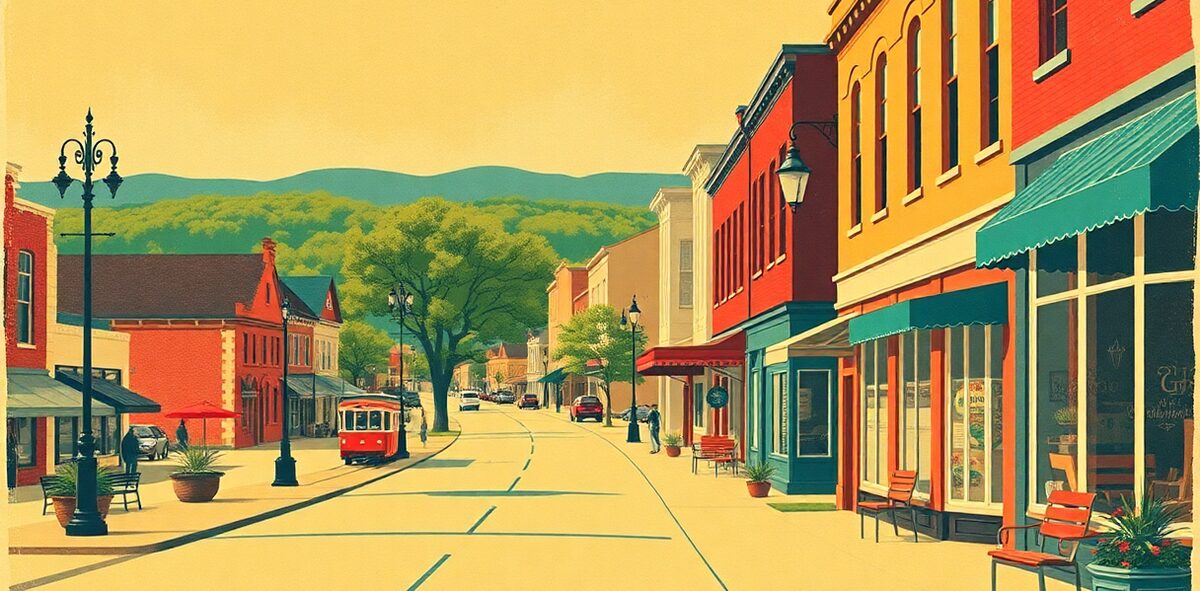 Illustrated featured image of Lindsborg, Lindsborg, Kansas — a Kick-It Pick