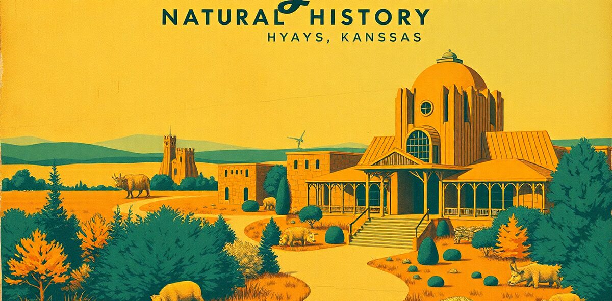 Illustrated featured image of Sternberg Museum of Natural History, Hays, Kansas — a Kick-It Pick