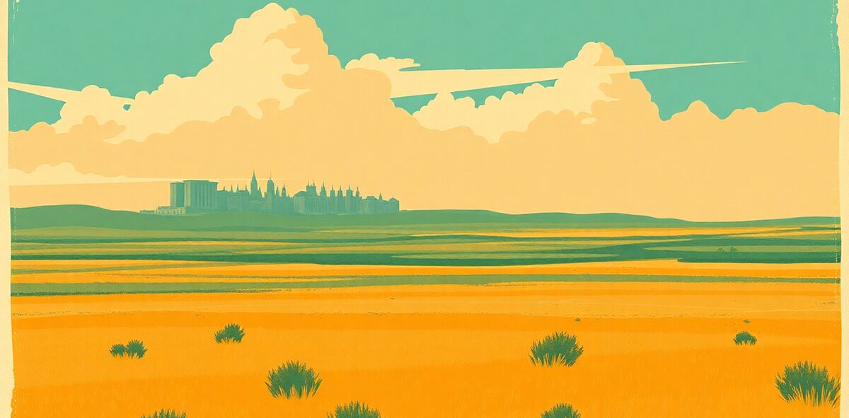 Illustrated featured image of Tallgrass Prairie National Preserve, Strong City, Kansas — a Kick-It Pick