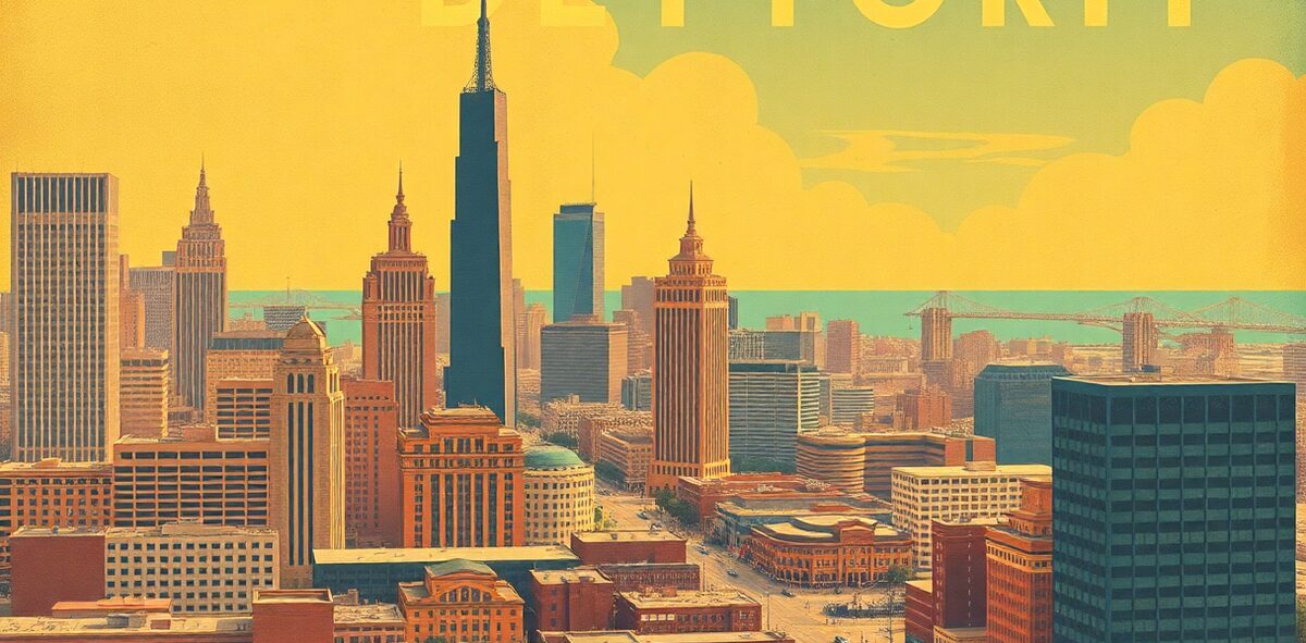 Illustrated featured image of Detroit, Detroit, Michigan — a Kick-It Pick