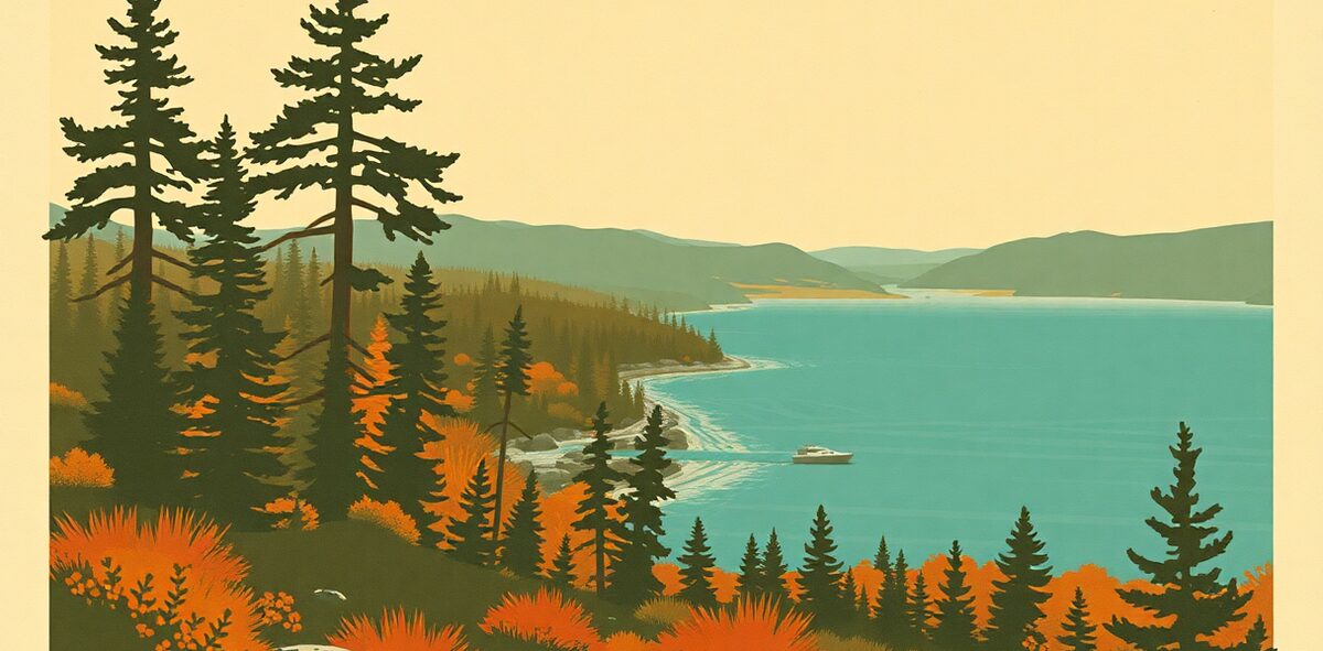 Illustrated featured image of Isle Royale National Park, Isle Royale, Michigan — a Kick-It Pick