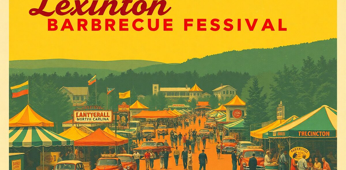 Illustrated featured image of The Lexington Barbecue Festival, Lexington, North Carolina — a Kick-It Pick