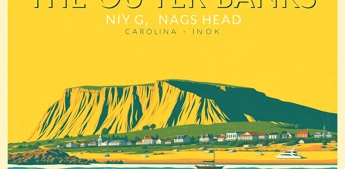 Illustrated featured image of The Outer Banks, Nags Head, North Carolina — a Kick-It Pick