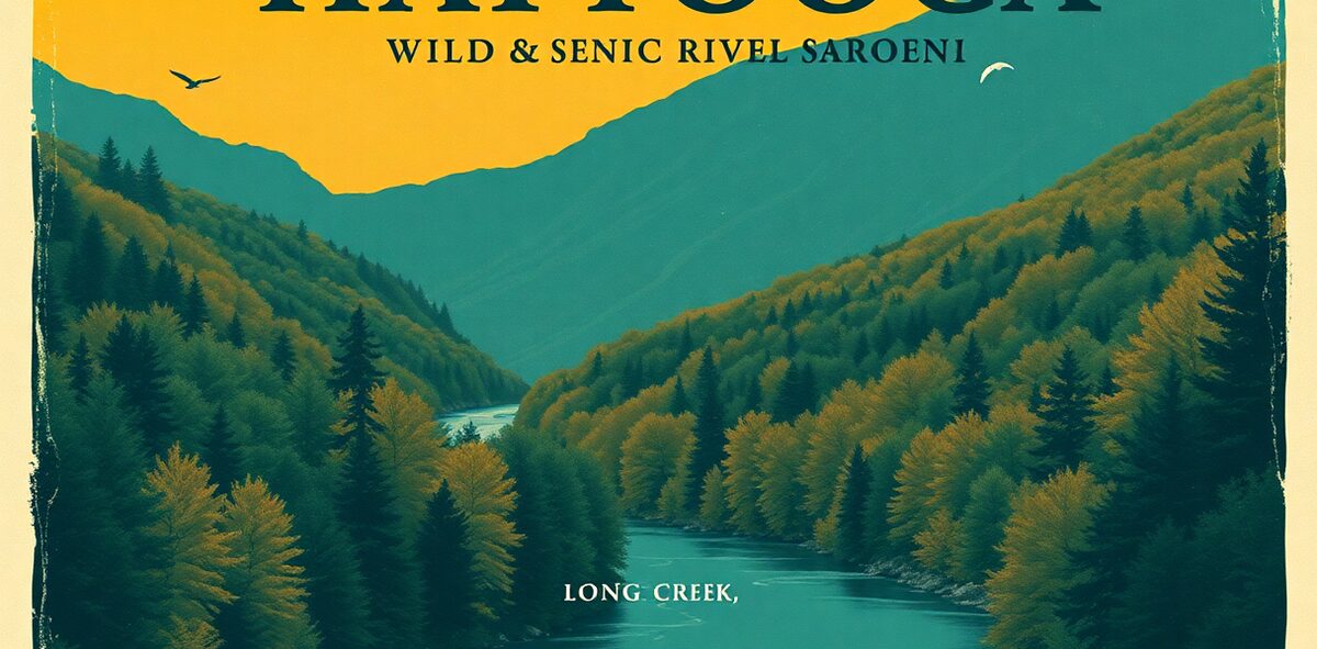 Illustrated featured image of Chattooga Wild & Scenic River, Long Creek, South Carolina — a Kick-It Pick