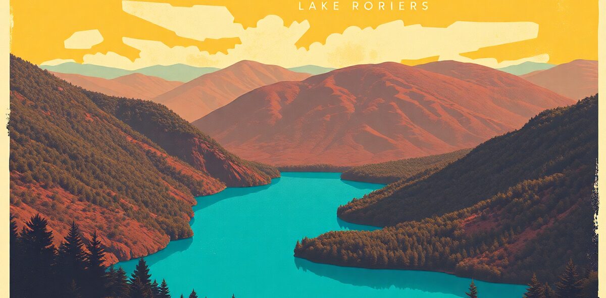 Illustrated featured image of Lake Jocassee & the Jocassee Gorges, Lake Jocassee, South Carolina — a Kick-It Pick
