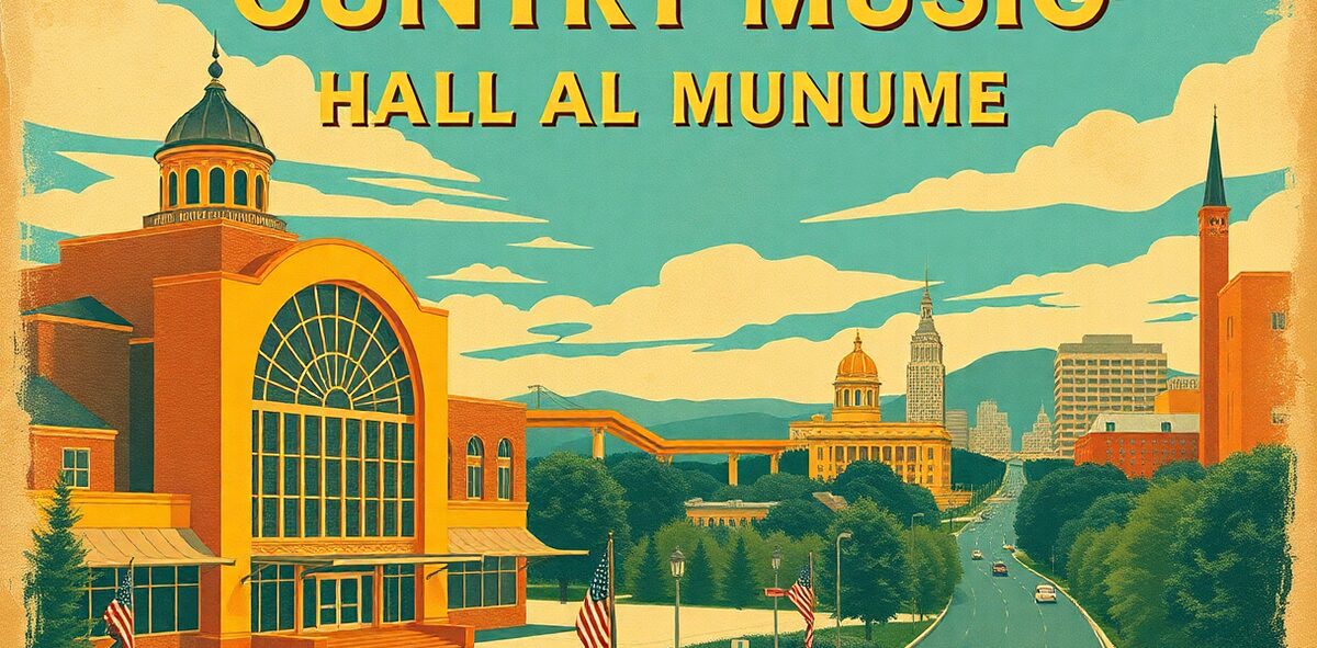 Illustrated featured image of Country Music Hall of Fame and Museum, Nashville, Tennessee — a Kick-It Pick
