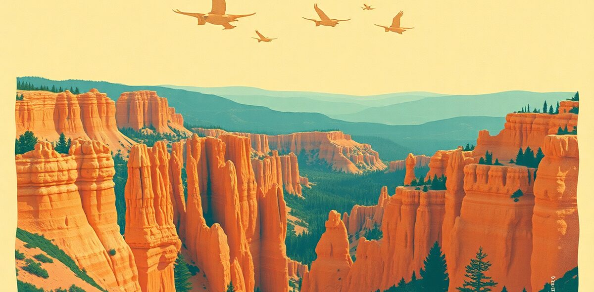 Illustrated featured image of Bryce Canyon National Park, Bryce Canyon, Utah — a Kick-It Pick