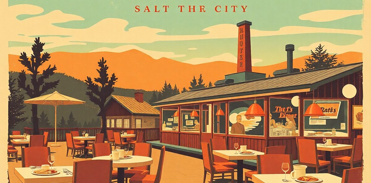 Illustrated featured image of Ruth's Diner, Salt Lake City, Utah — a Kick-It Pick