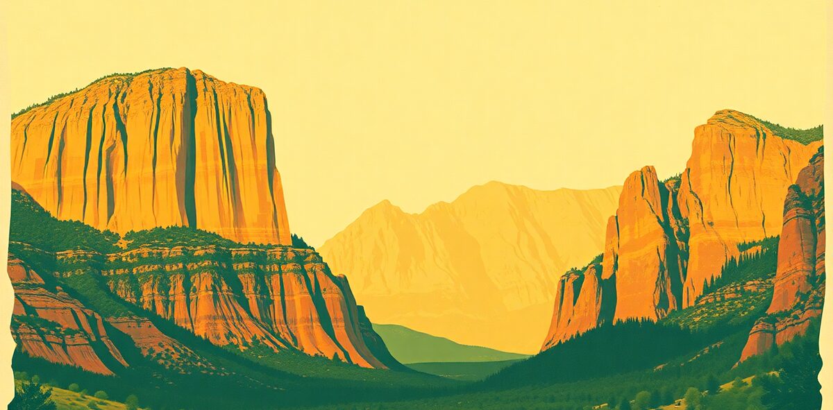 Illustrated featured image of Zion National Park, Zion, Utah — a Kick-It Pick