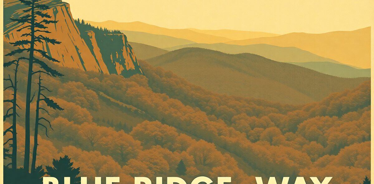Illustrated featured image of Blue Ridge Parkway, Blue Ridge Parkway, Virginia — a Kick-It Pick