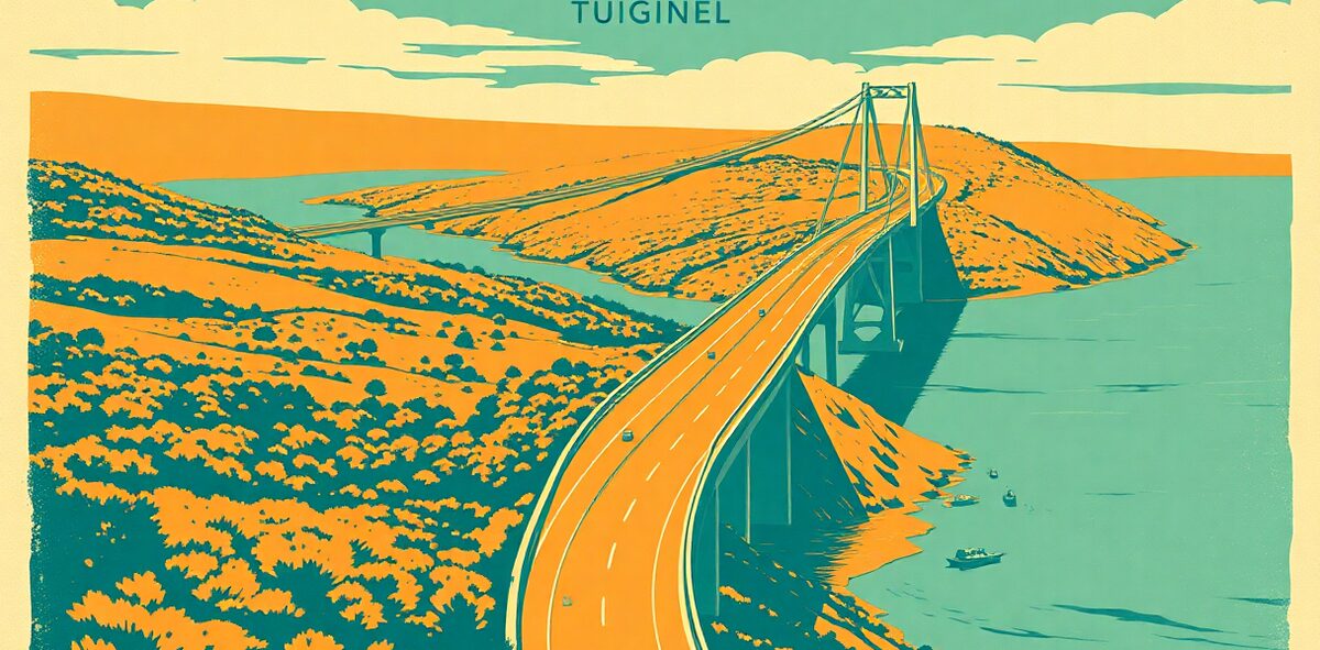 Illustrated featured image of Chesapeake Bay Bridge-Tunnel, Virginia Beach, Virginia — a Kick-It Pick