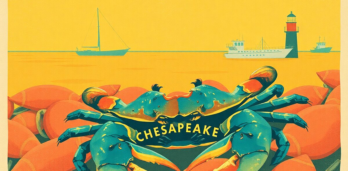 Illustrated featured image of Chesapeake Blue Crabs, the Chesapeake, Virginia — a Kick-It Pick