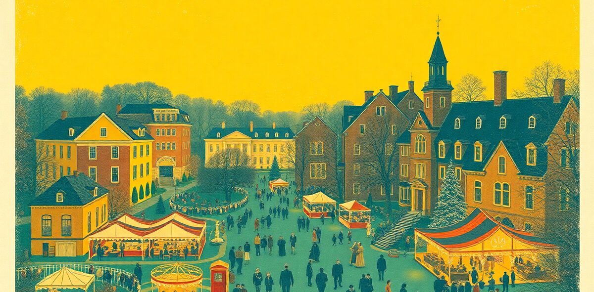 Illustrated featured image of Grand Illumination at Colonial Williamsburg, Williamsburg, Virginia — a Kick-It Pick