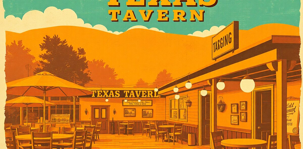 Illustrated featured image of Texas Tavern, Roanoke, Virginia — a Kick-It Pick