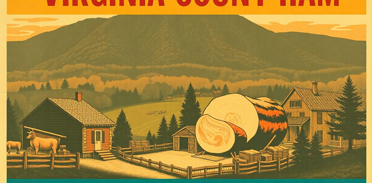 Illustrated featured image of Virginia Country Ham, Smithfield, Virginia — a Kick-It Pick